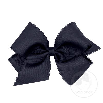 King Moonstitch Bow--Navy