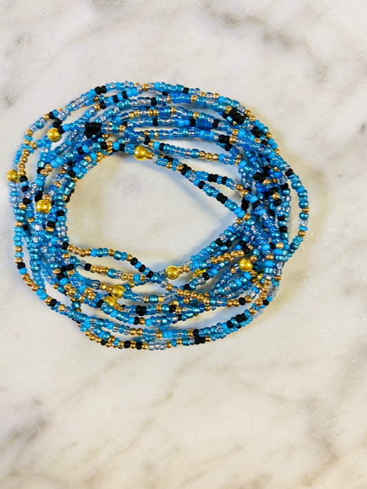 Inspired Bracelet: Blue/Black