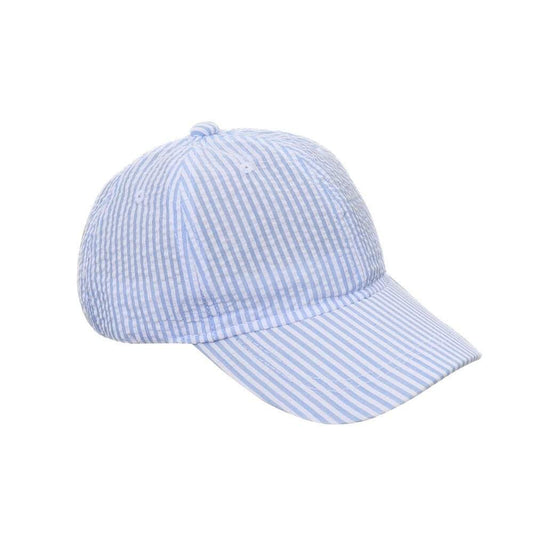 Seersucker Hat- Blue