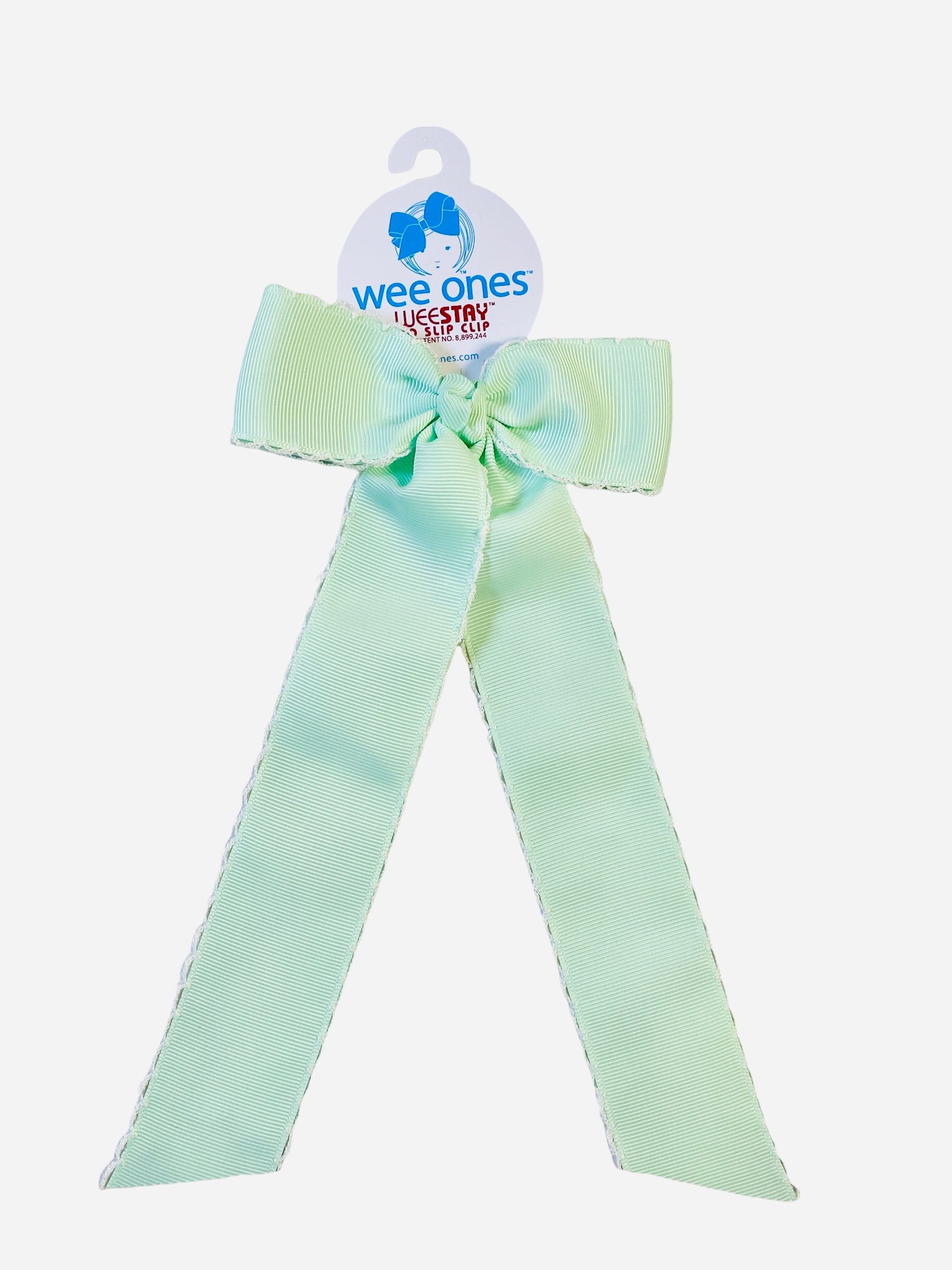 Moonstitch Streamer Bow PGRN/WHT