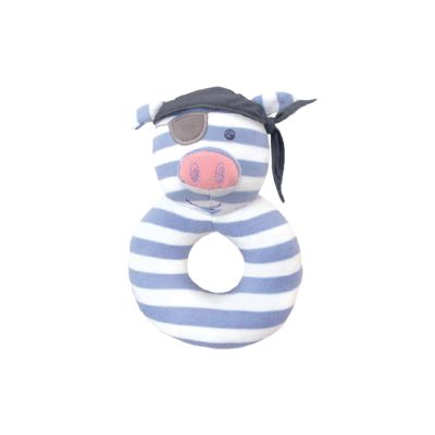 Teething Rattle-Pirate Pig